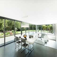 Room Table Completed With Black Chairs White Chandelier White Dining - Karbonix