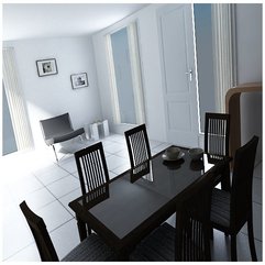 Room With Dark Furniture White Dining - Karbonix