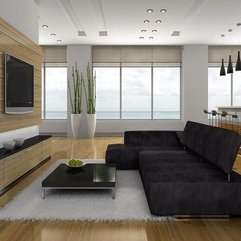 Room With Entertainment Tv Setup Modern Living - Karbonix
