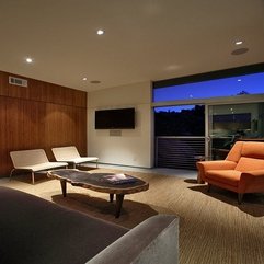 Room With Orange Armchair Design Luxury Living - Karbonix