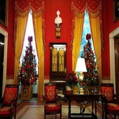 Room With Red Curtatheme Traditional Living - Karbonix