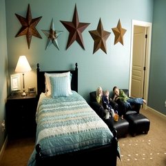 Room With Stars Wall Decor Modern Boy - Karbonix