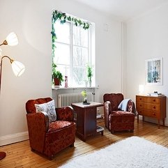 Room With Two Brown Armchair Natural Living - Karbonix