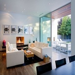 Room With Wooden Floor And White Creamy Sofa Mesmerizing Living - Karbonix