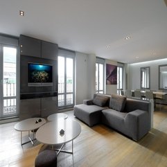 Best Inspirations : Round Tables Gray Sofa Serano Apartment - Karbonix