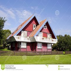 Rural Architecture Colorful Garden House Flora Royalty Free Stock - Karbonix