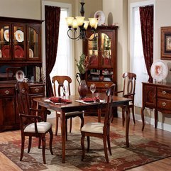 Best Inspirations : Rustic Traditional French Dining Room Design With Antique Wooden - Karbonix