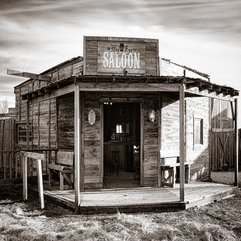 Saloon Bar Wild West Sepia American Retro World History Drinks - Karbonix