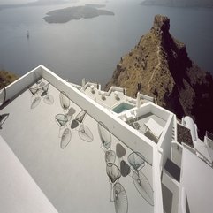 Santorini Hotel Exterior Terrace Design Grace - Karbonix