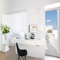 Best Inspirations : Santorini Hotel Interior Clean White Bedroom Design Grace - Karbonix