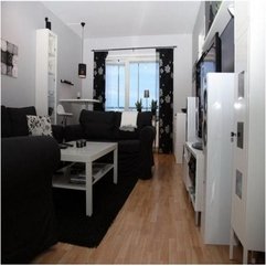 Scandinavian Living Room Furniture Black White - Karbonix