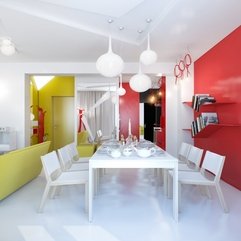 Set Between Red Yellow White Dining - Karbonix