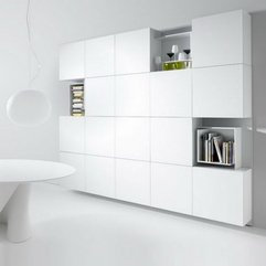 Shelves White Multipurpose Interior Design Modern Wall - Karbonix