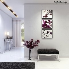 Silver Furnishings Mod Hallway With Shiny White Tiled Floors Sleek Black - Karbonix
