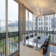 Silver Ornament On Dining Table Overlooking Outside View Glossy - Karbonix