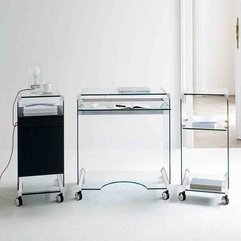 Simple Computer Glass Workstation For Mobile Purpose Looks Elegant - Karbonix