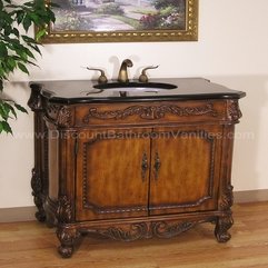 Single Sink Bathroom Vanity Bc011 Antique Bathroom Vanities Minimalist Antique - Karbonix