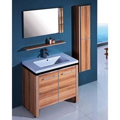 Single Sink Bathroom Vanity Light Maple - Karbonix