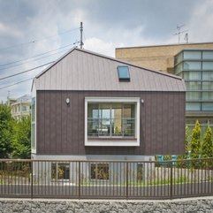 Single Square Window For Upstair Combined With Brown Wooden Wall White Galant - Karbonix