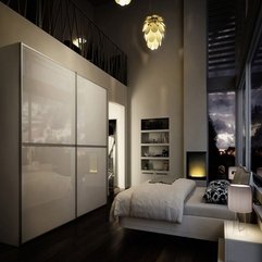 Sliding Doors White Wardrobe Artistic Designing - Karbonix