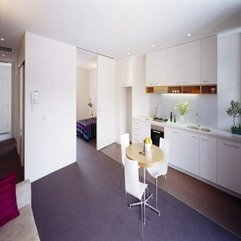 Small Dining Room On Black Floor Design Cute - Karbonix
