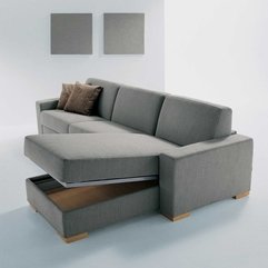 Sofa Bed With Soft Memory Foam Materials Light Grey Color Modern Minimalist - Karbonix