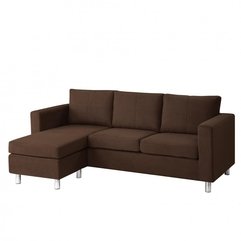 Best Inspirations : Sofas Astonishing Modern Minimalist Brown Color Small Sectional - Karbonix