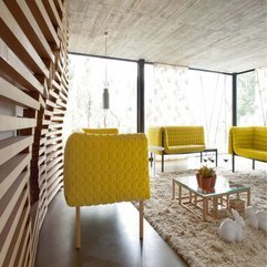 Sofas In Bright Yellow Color Cream Rugs In Modern Style - Karbonix