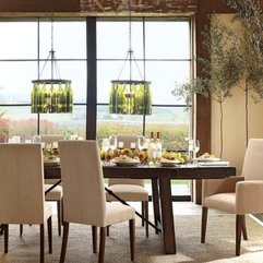 Soft Sharp Green Dining Room Idea Picture - Karbonix