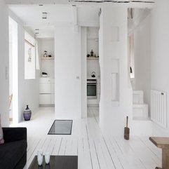 Space Completed With Black Colored Interior White Home - Karbonix