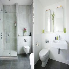 Best Inspirations : Special Design Modern White And Grey Minimalist Bathroom - Karbonix