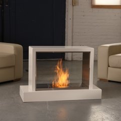 Square Shape Fireplace Electric Stuff Modern Look Minimalist Sense - Karbonix