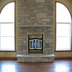 Stack Stone Fireplace Wall Artistic Contemporary - Karbonix