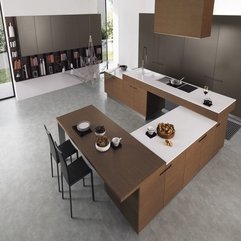 Best Inspirations : Stainless Combination Brown White And Black Color Lacquered Kitchen - Karbonix