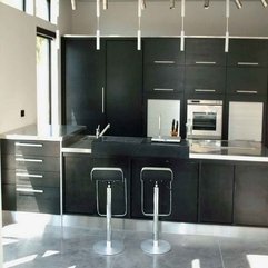 Steel Kitchen Design Black Stainless - Karbonix