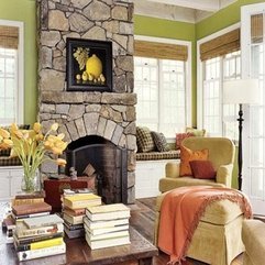 Stone Design Idea Home Fireplace - Karbonix