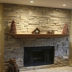 Stone Fireplace Wall Vibrant Stack - Karbonix