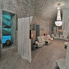 Stone Room Near Swimming Pool Lounge Space - Karbonix