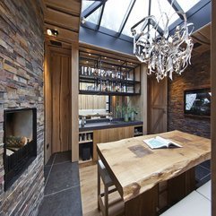 Best Inspirations : Stone Wall In Dining Room Fireplace - Karbonix