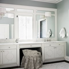 Stool Medicine Cabinet For Traditional Bathroom White Vanity - Karbonix