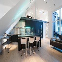Stools For Black Kitchen Table Penthouse With Sloping Ceiling White Bar - Karbonix