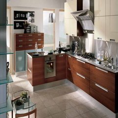 Best Inspirations : Storage With Floor Tiles Innovative Kitchen - Karbonix