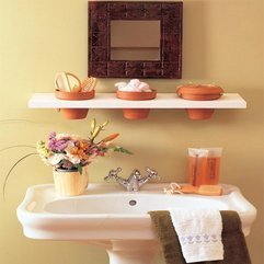 Storage With Flowers Vase Small Bathroom - Karbonix