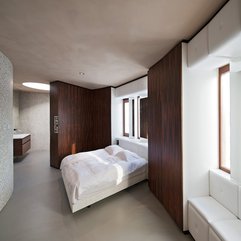 Best Inspirations : Striking Oval Minimalist Bedroom With Pretty Centered Bed Bedroom - Karbonix