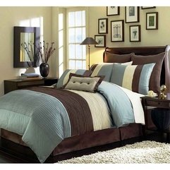 Strips Bedroom Brown Blue - Karbonix