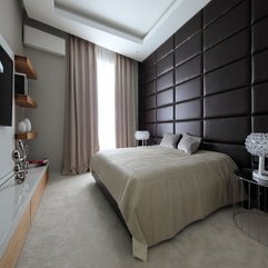 Strong And Unique Black Wallpaper In Bedroom Design Apartment For - Karbonix