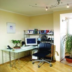 Study Area With Stainless Steel Frame Desk Corner - Karbonix