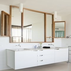Best Inspirations : Stunning Bathroom Mirror White Vanity Design Inspiring Interior - Karbonix