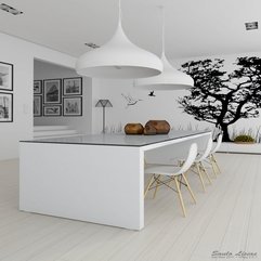 Best Inspirations : Stunning Black And White Theme Scandinavian Kitchen Interior - Karbonix