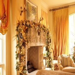 Stunning Elegant Christmas Fireplace Mantel With Gorgeous Garland - Karbonix